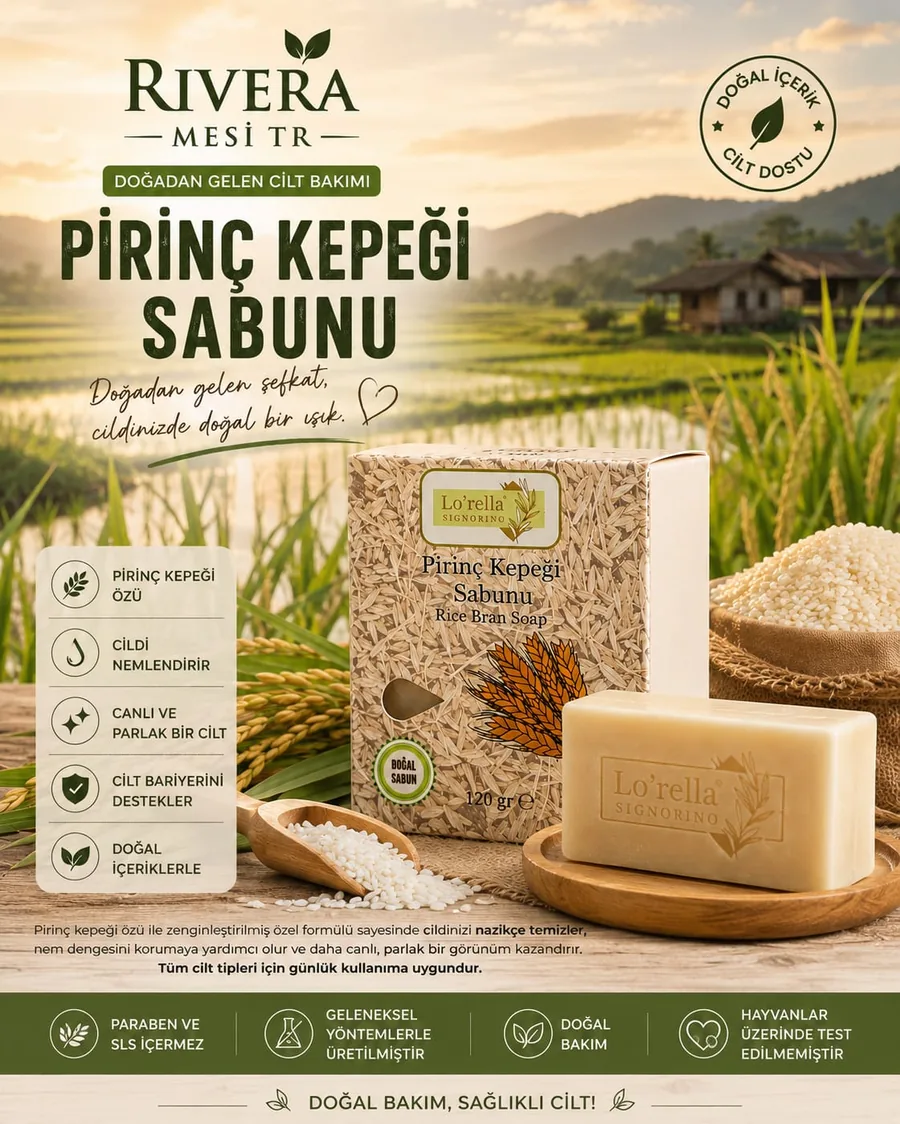 Pirinç Kepeği Sabunu
